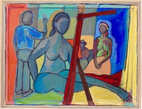 Artist Studio, acrylic on canvas by Betsie Molinsky