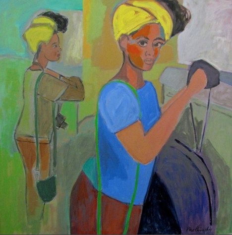 Capturing the Moment, framed 47" x 47" framed by Betsie Molinsky