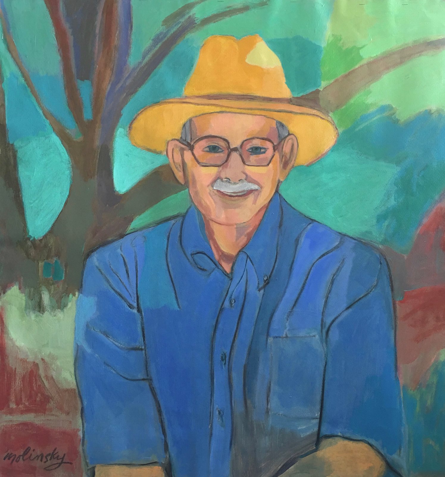 David Smith *Pein-Air Painter, acrylic on paper by Betsie Molinsky