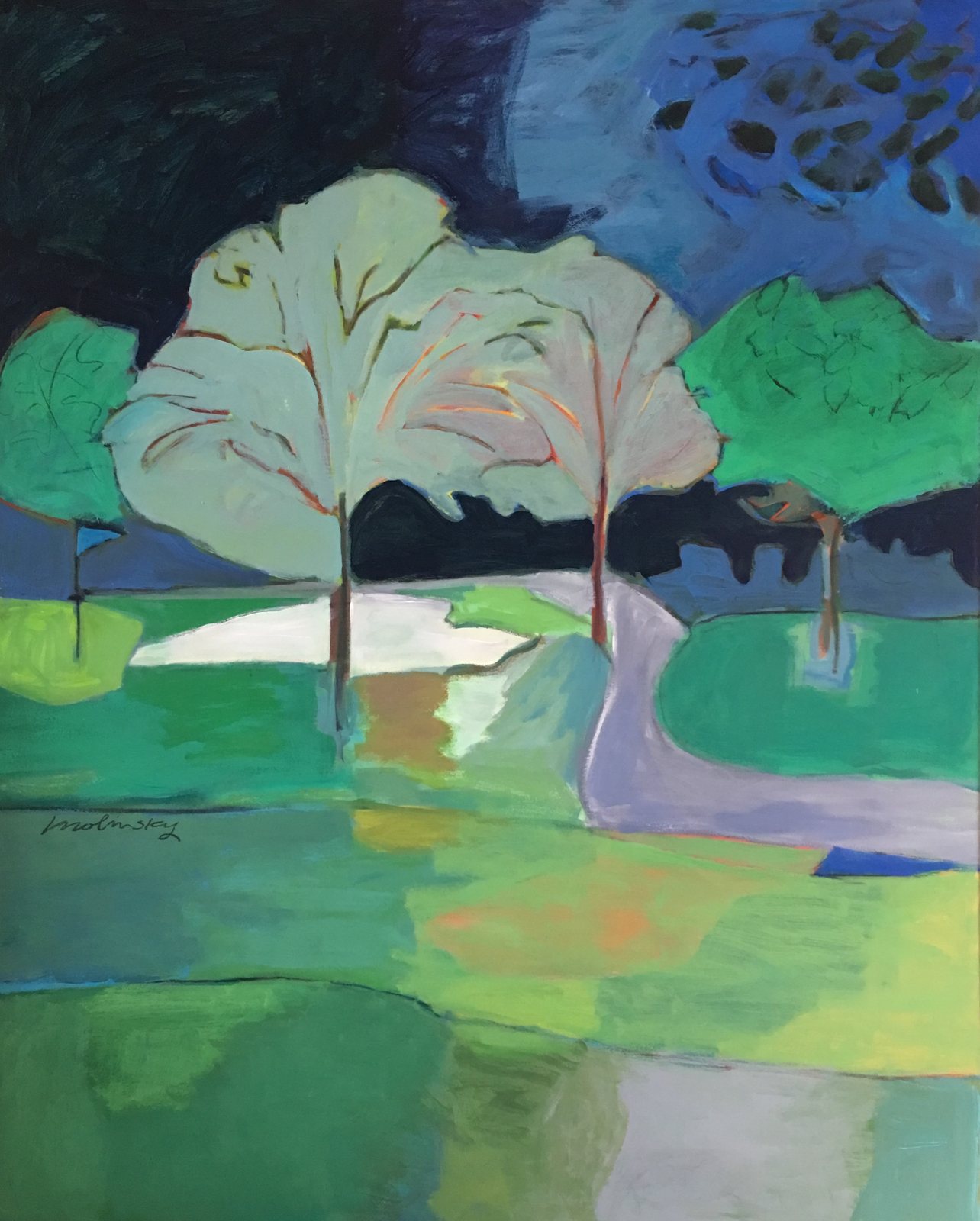 Night Sky, acrylic on canvas by Betsie Molinsky