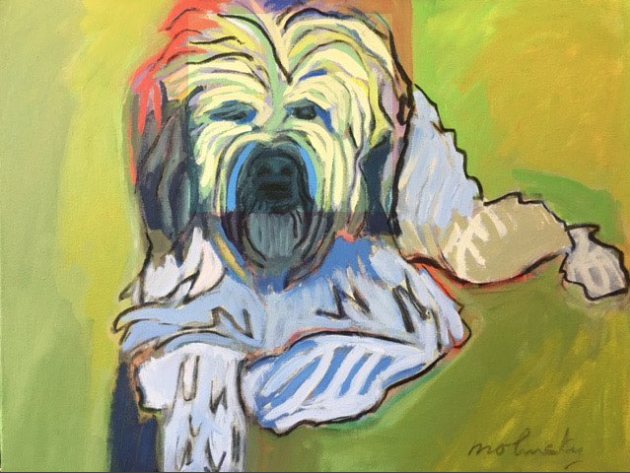 Seamus, acrylic on canvas by Betsie Molinsky