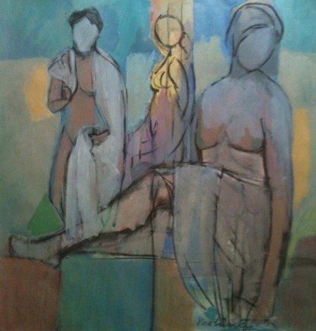 Spa # 1, acrylic on paper by Betsie Molinsky