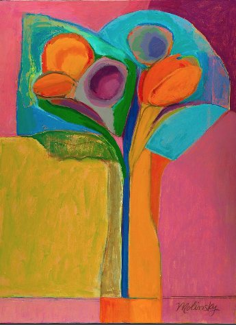 Full Bloom, acrylic on canvas