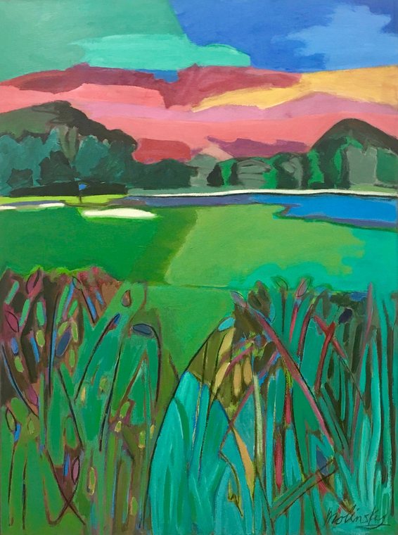 Hole in One, acrylic on canvas