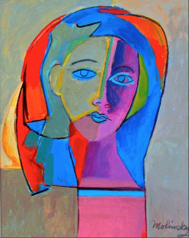 Pharaoh, acrylic on canvas