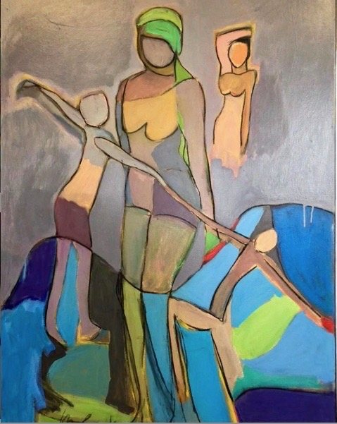 Shall We Dance, acrylic on canvas