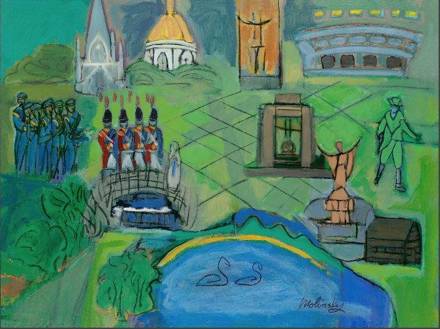 The Spirit of Notre Dame, acrylic on canvas